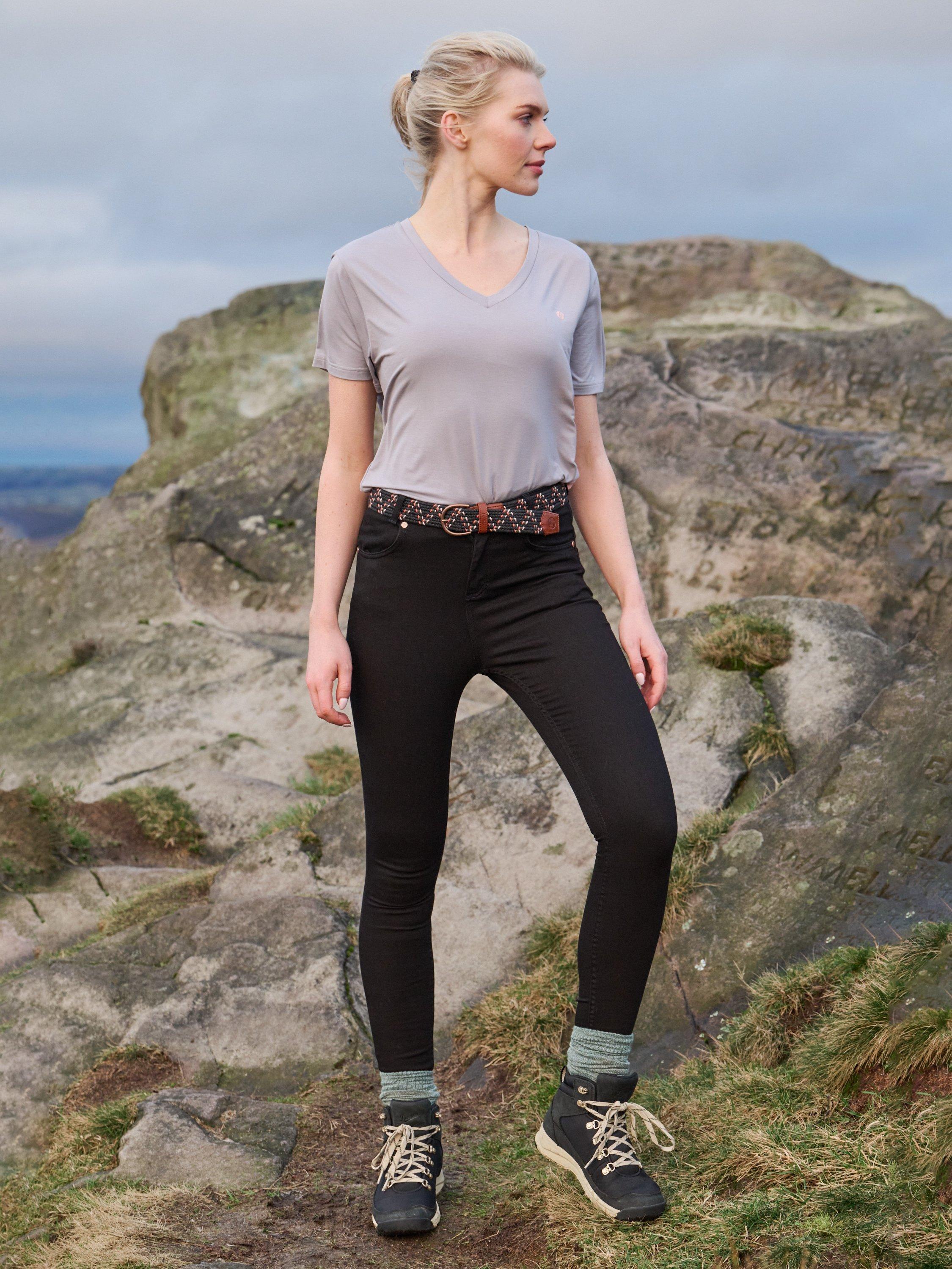ACAI Skinny Outdoor Jeans, Black, 24S