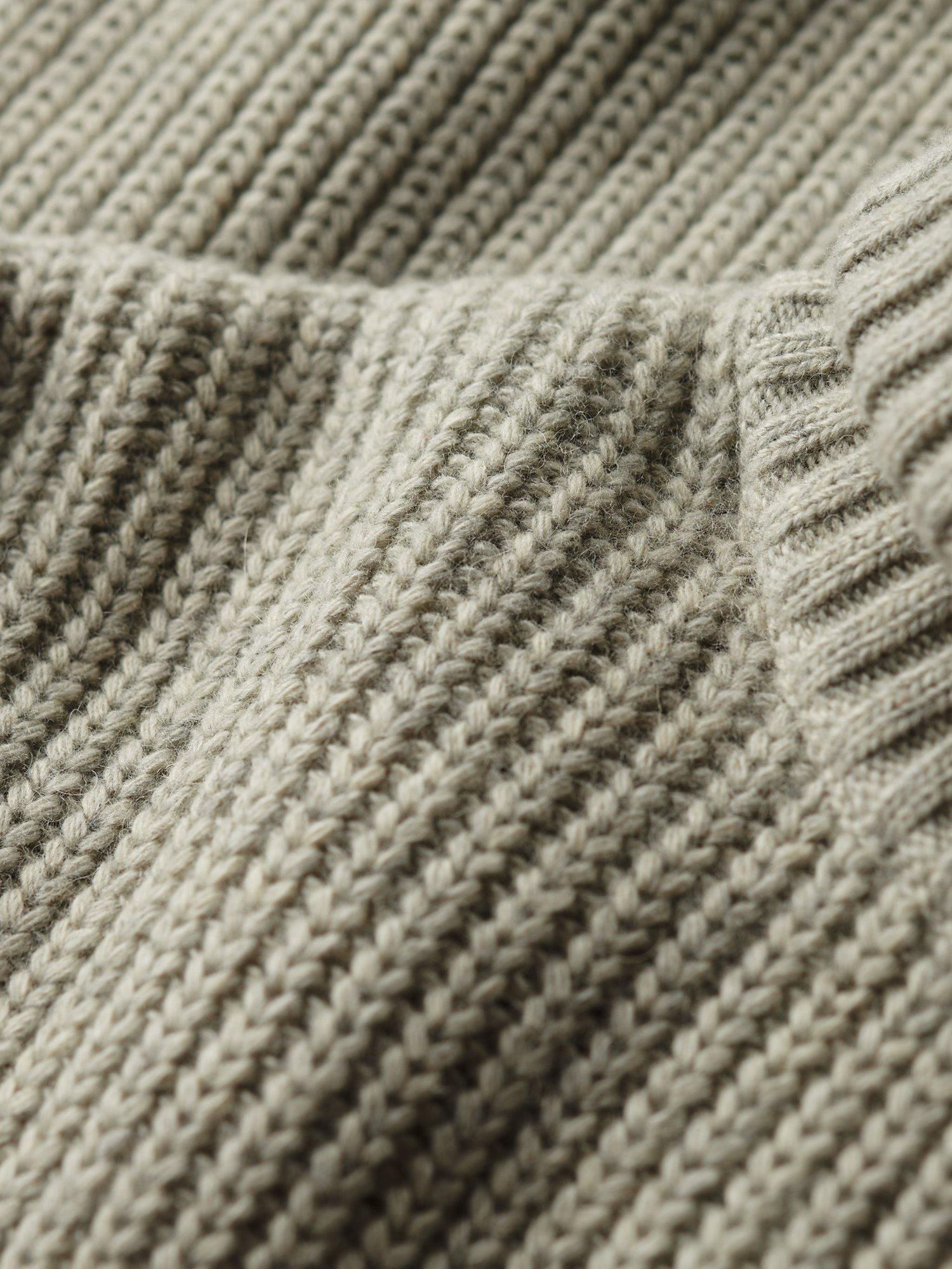 Product image 5 of 5, which shows Superdry Textured Roll Neck Jumper, Light Grey, M