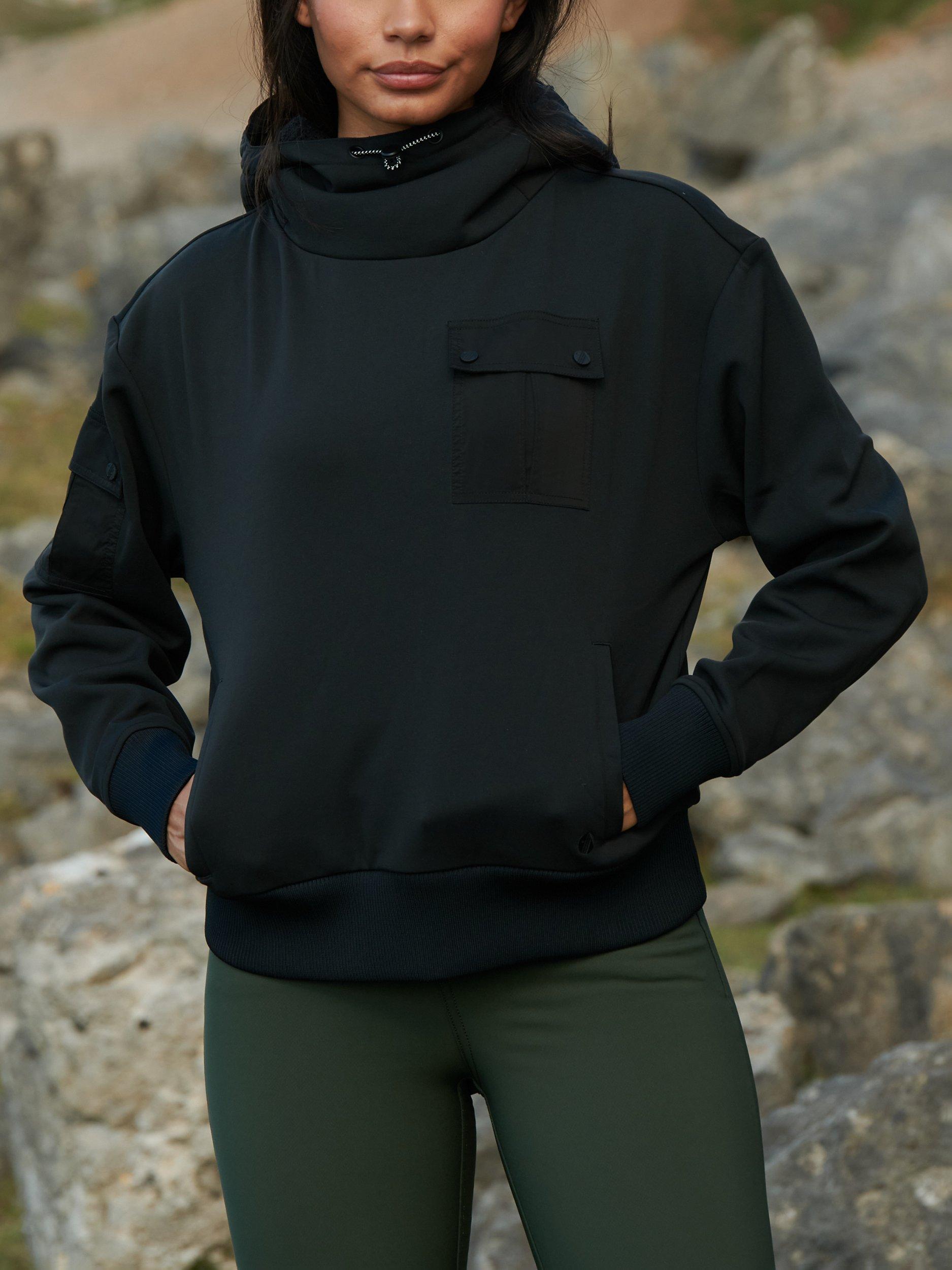 Product image 1 of 9, which shows ACAI Go Explore Hoodie, Black, XS