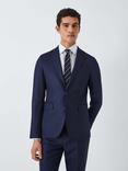 John Lewis S100's Birdseye Regular Fit Suit Jacket, Navy