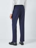 John Lewis Super 100's Birdseye Regular Suit Trousers, Navy