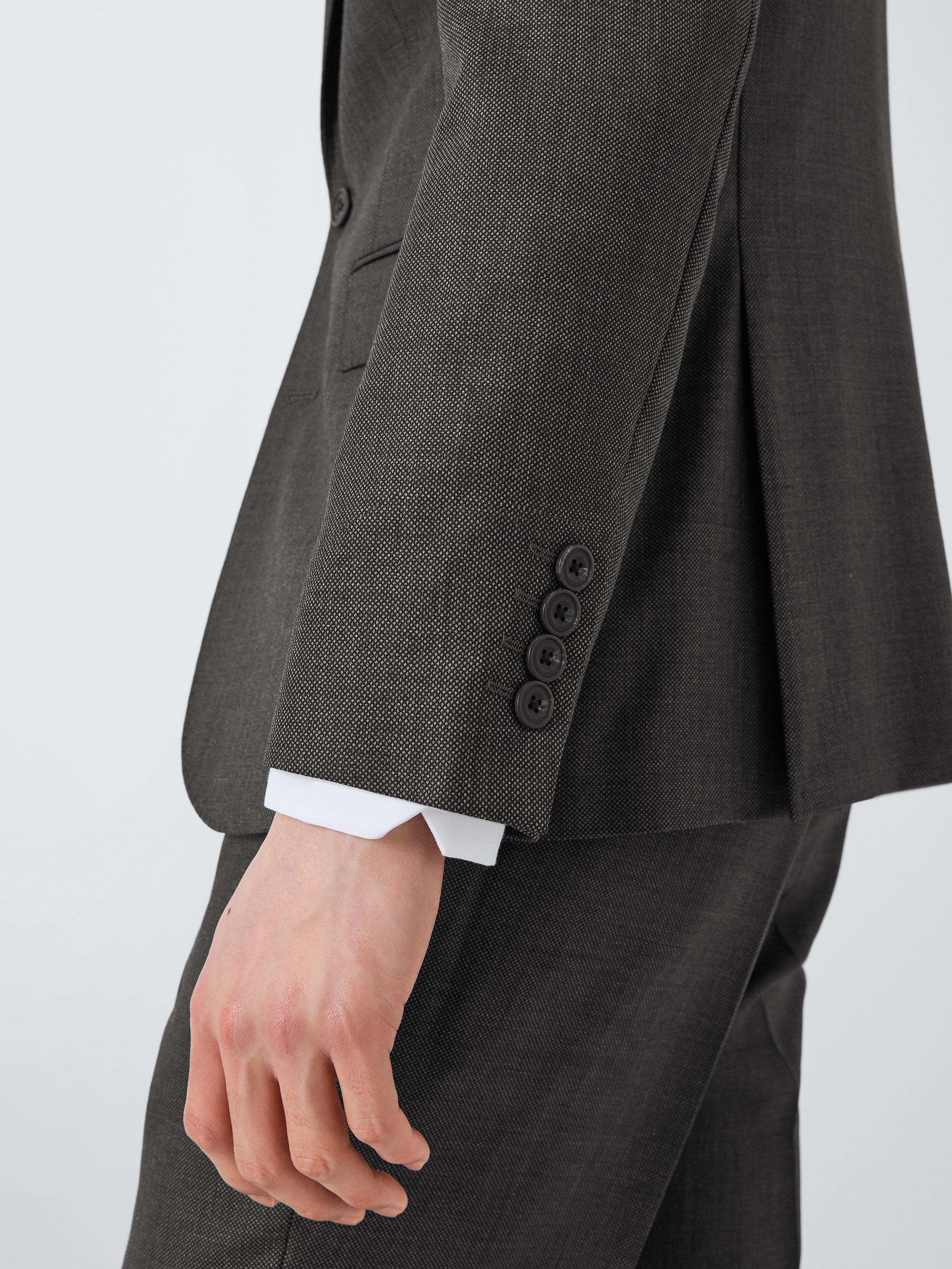 Product image 5 of 6, which shows John Lewis Super 100's Birdseye Regular Suit Blazer, Charcoal, 36 R
