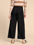 White Stuff Harper Linen Blend Trousers, Pure Black