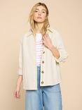 White Stuff Eden Denim Jacket, Light Natural