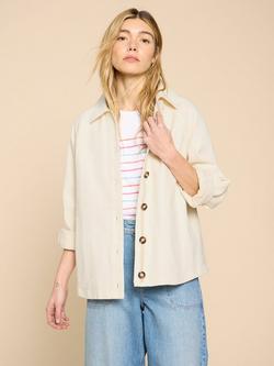 White Stuff Eden Denim Jacket, Light Natural