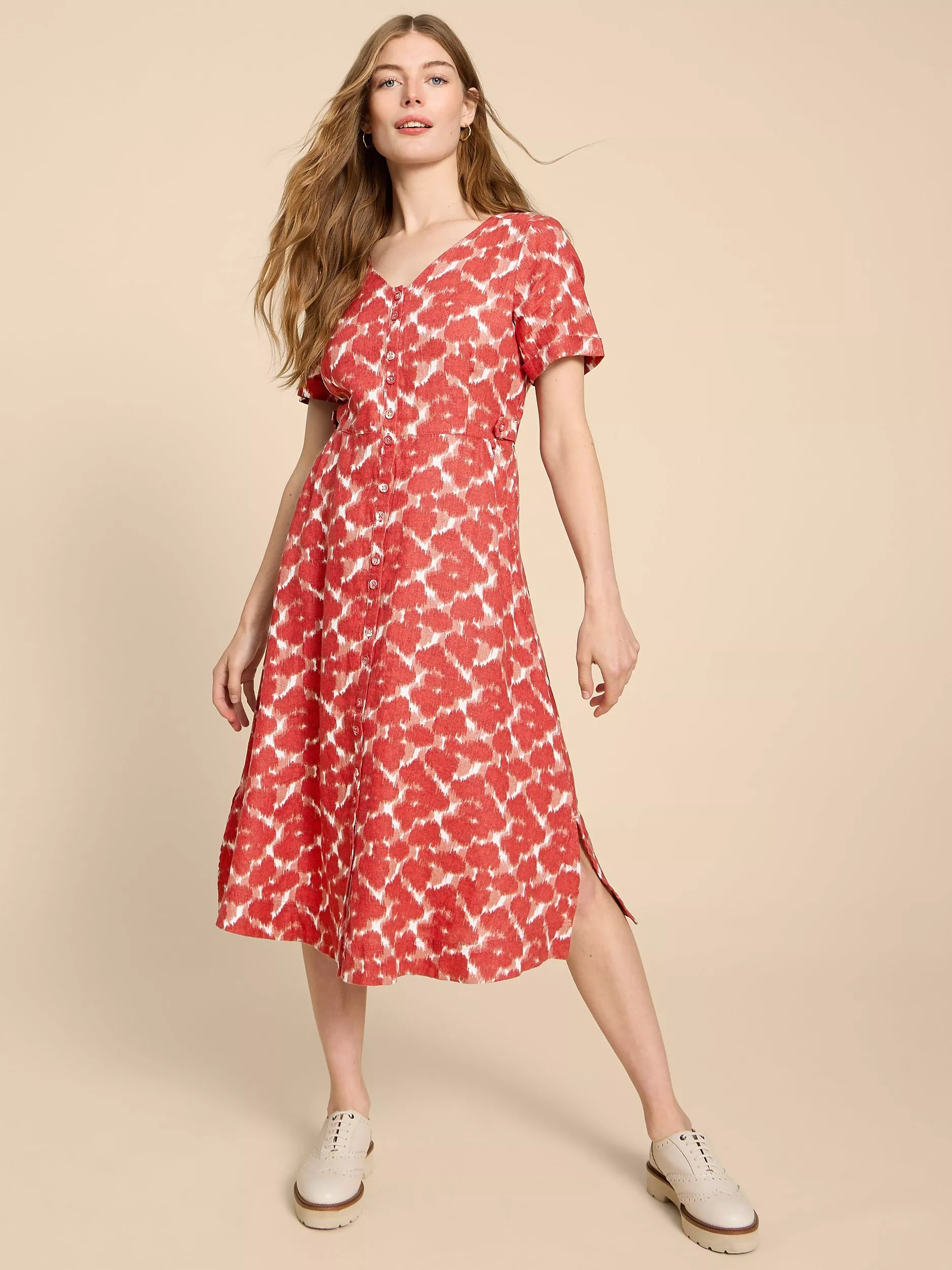 White stuff red dress sales