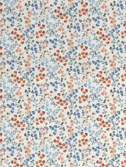 John Lewis Clover Print Pair Blackout/Thermal Lined Pencil Pleat Curtains, Multi - view 2, Multi