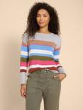 White Stuff Olive Striped Jumper