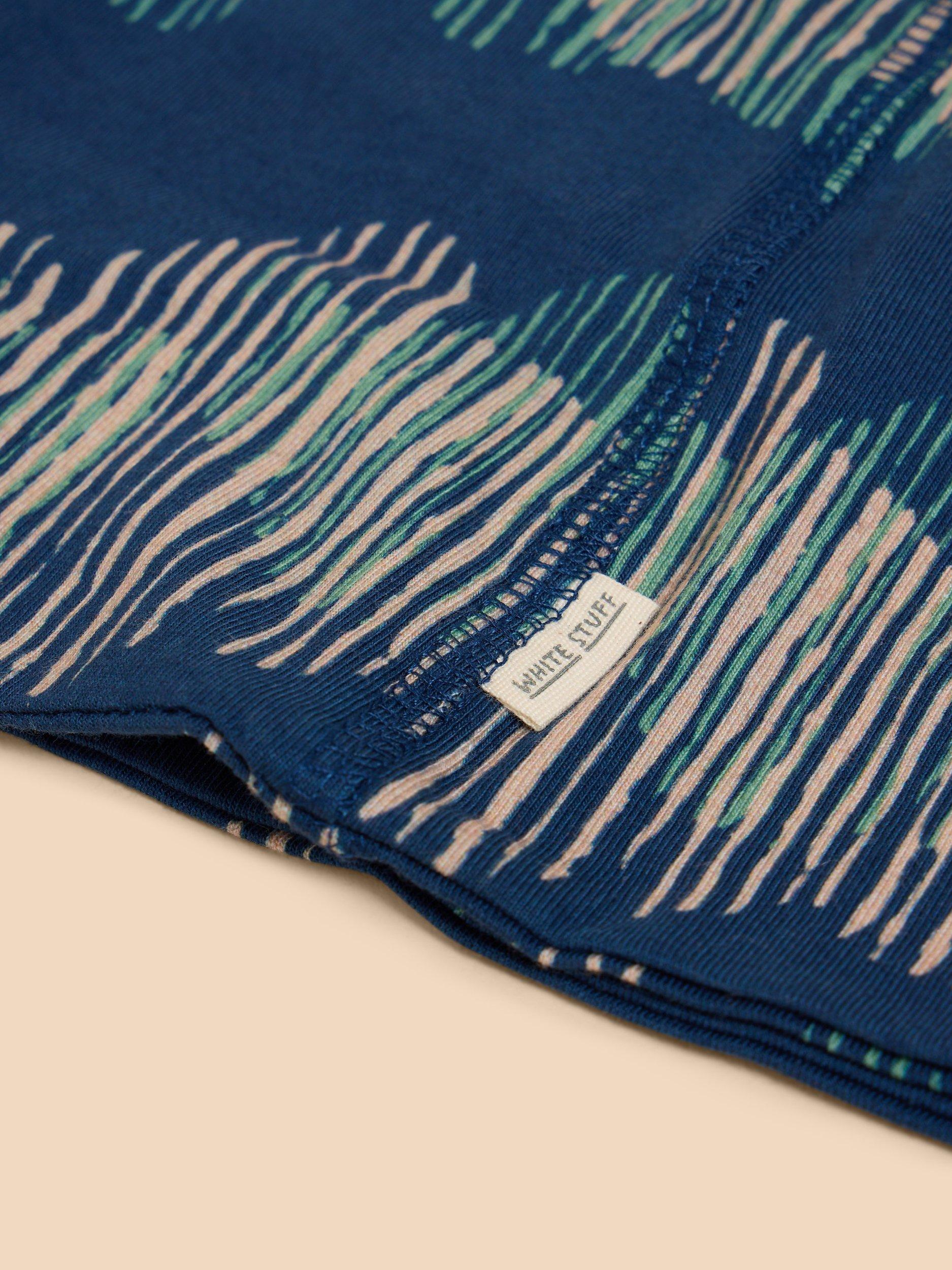 Product image 3 of 4, which shows White Stuff Jersey Roll Organic Cotton Blend Neckwarmer, Navy, One Size