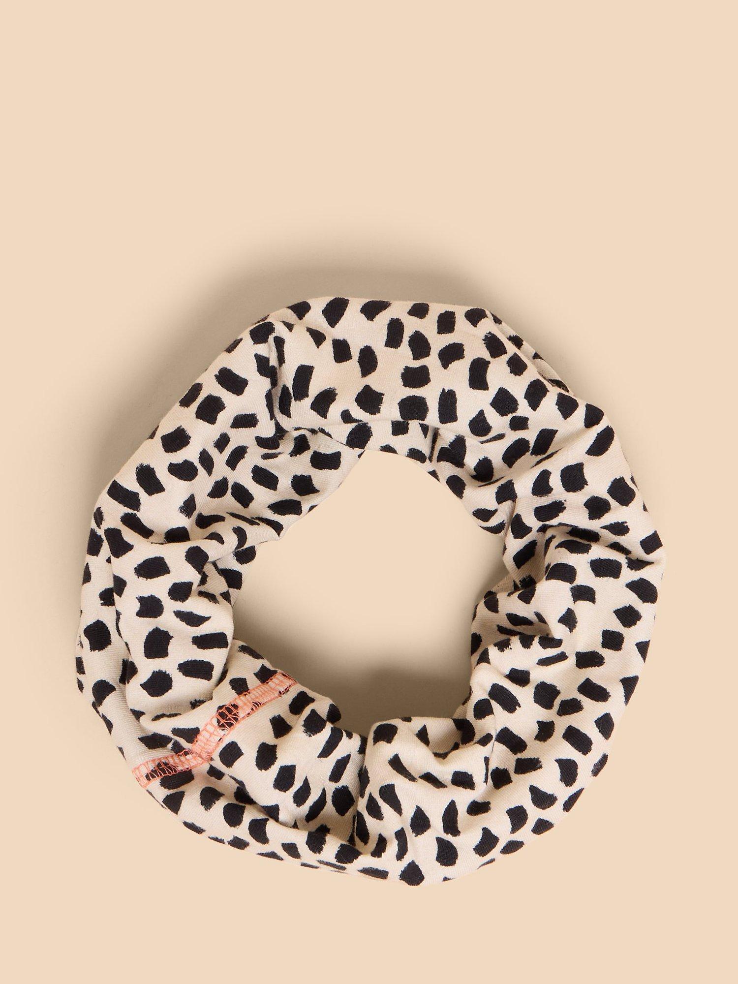 White Stuff Versatile Jersey Roll Scarf, Ivory/Multi
