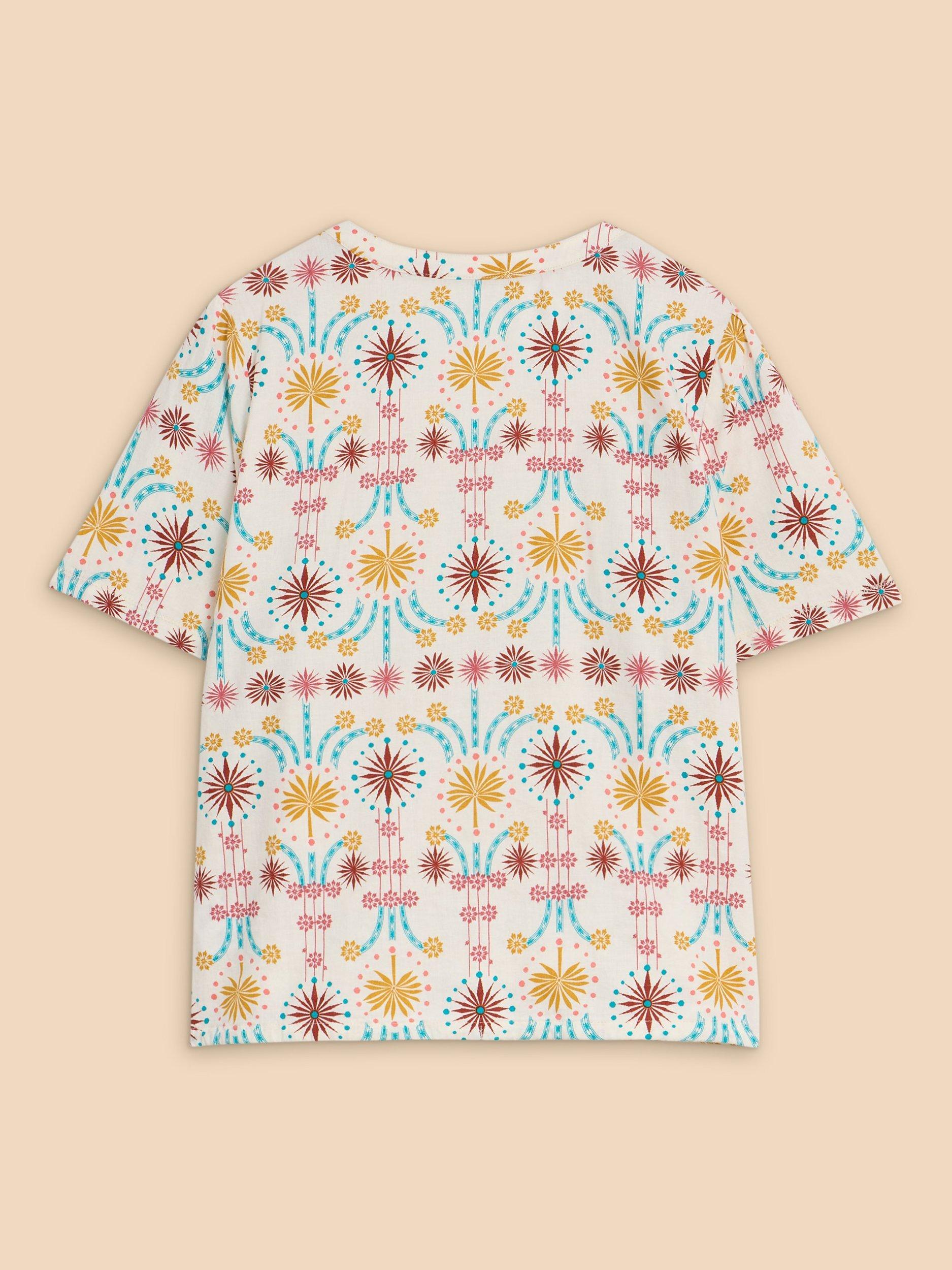 Product image 7 of 7, which shows White Stuff Ferne Linen Blend Shirt, Multi, 22