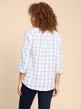 White Stuff Sophie Organic Check Shirt, Ivory/Multi