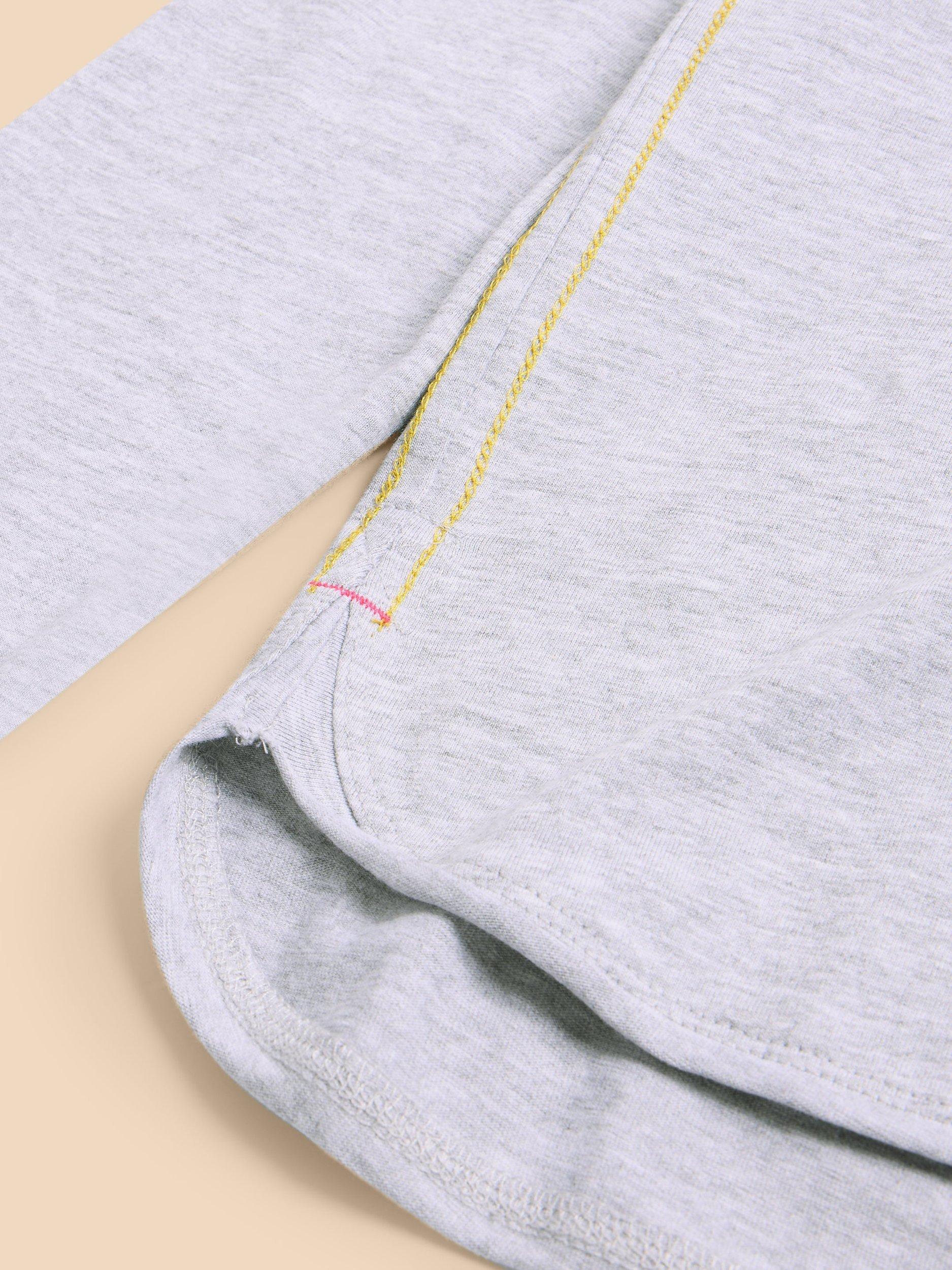 Product image 6 of 7, which shows White Stuff Clara Long Sleeve T-Shirt, Grey Marl, 10