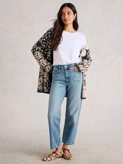 White Stuff Clara Plain Jersey Top, Brilliant White