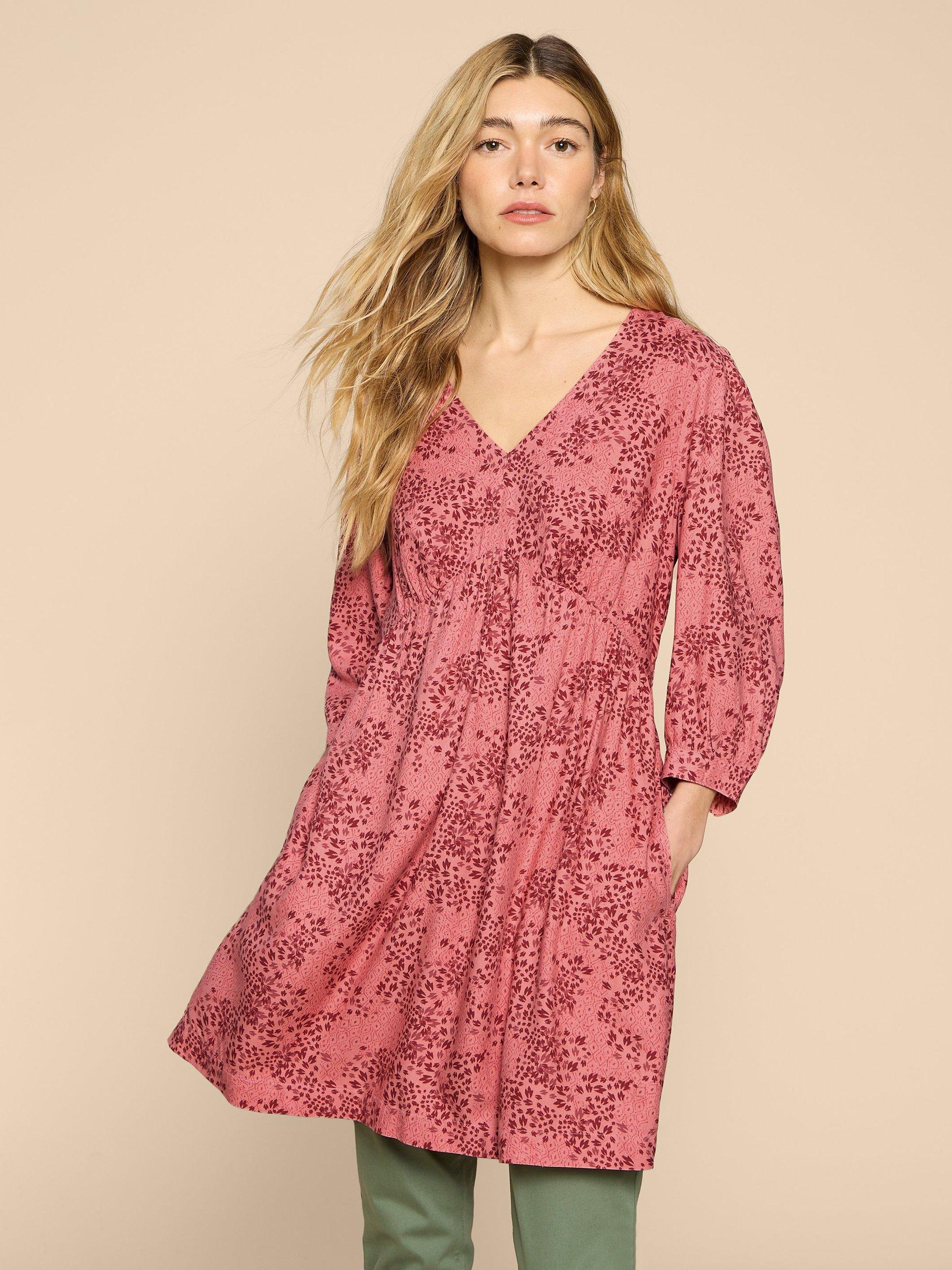 White Stuff Lucy Ecovero Tunic, Pink/Multi