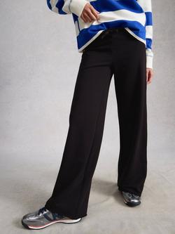 White Stuff Dolce Organic Cotton Trousers, Black