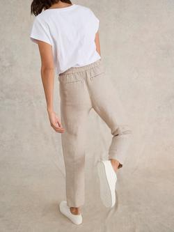 White Stuff Rowena Linen Trousers - view 2, Natural