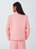 Equipment Ori Double Breasted Cropped Boxy Jacket, Flamingo Pink