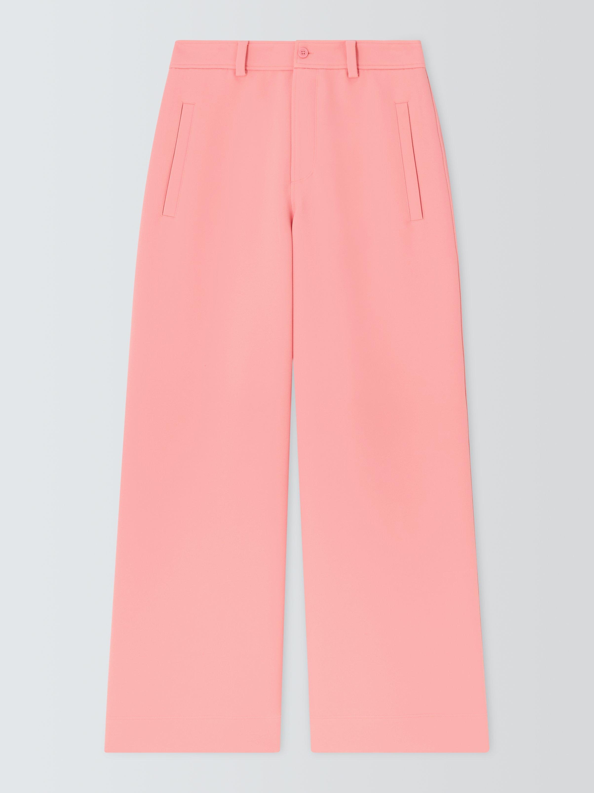 Product image 4 of 6, which shows Equipment Andres Wide Leg Trousers, Flamingo Pink, M