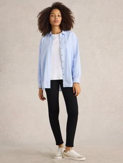 White Stuff Janey Cotton Blend Jeggings, Black Denim