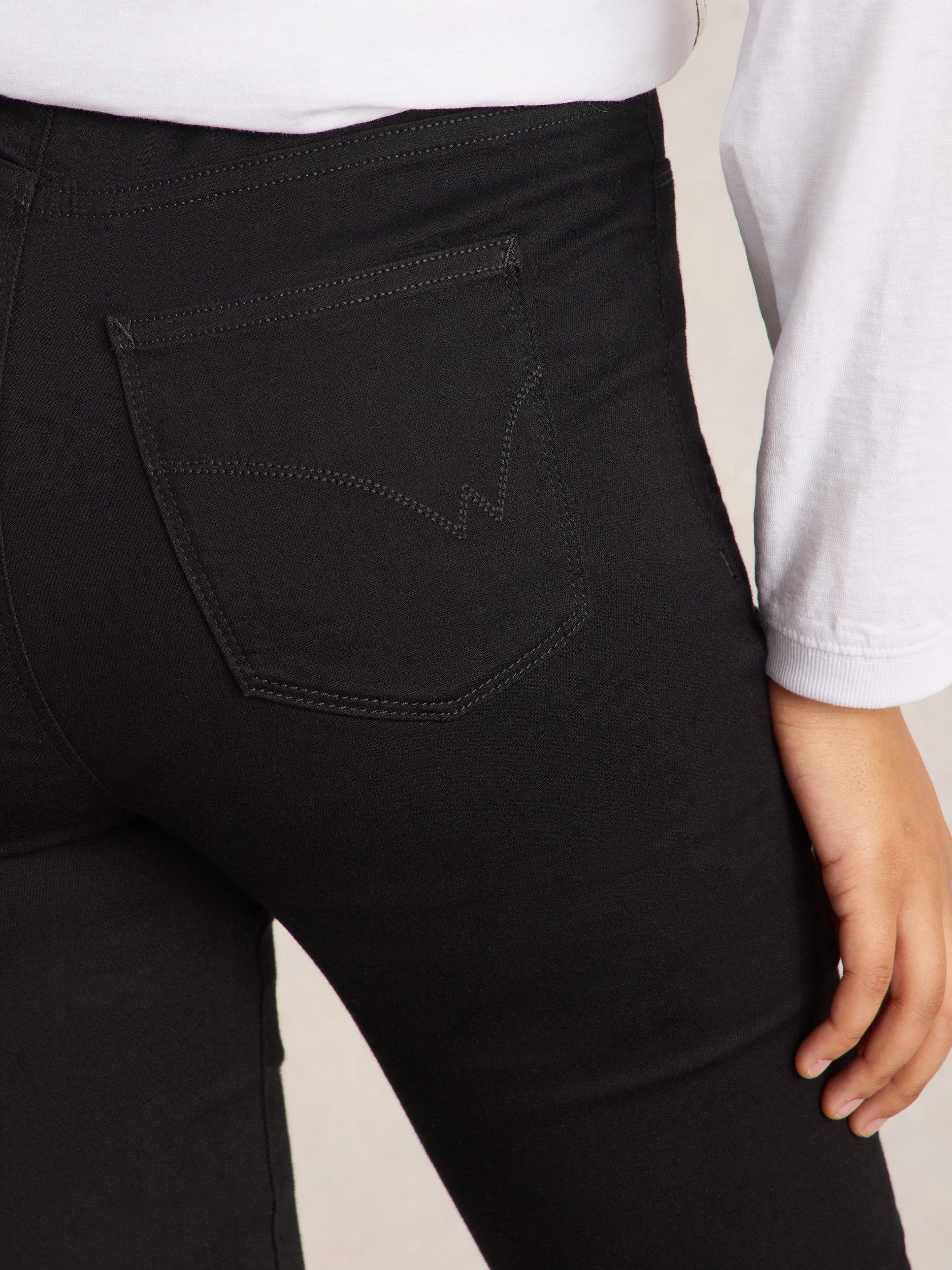 Black cotton jeggings sales