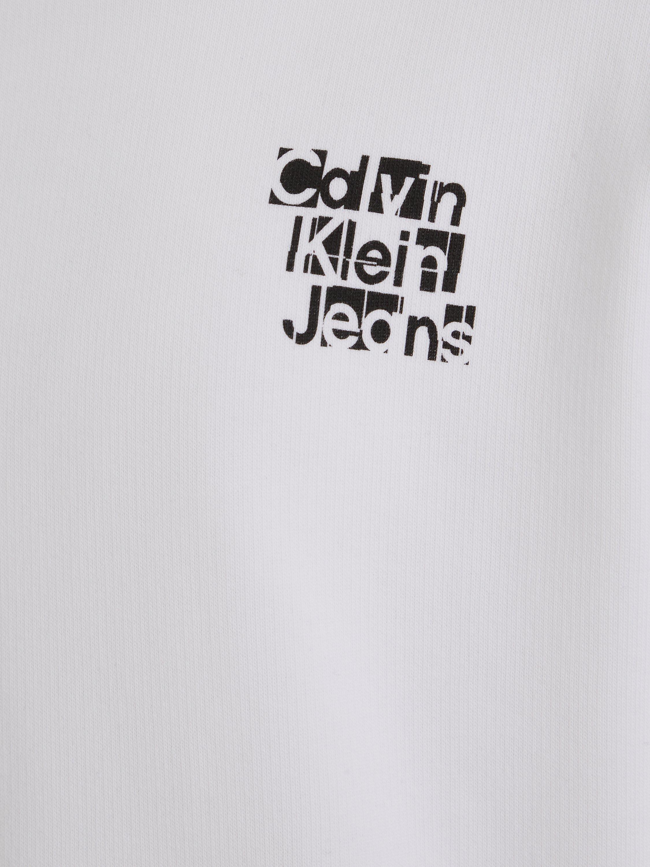 Product image 5 of 5, which shows Calvin Klein Kids' Grid Logo Sweatshirt, Bright White, 16 years
