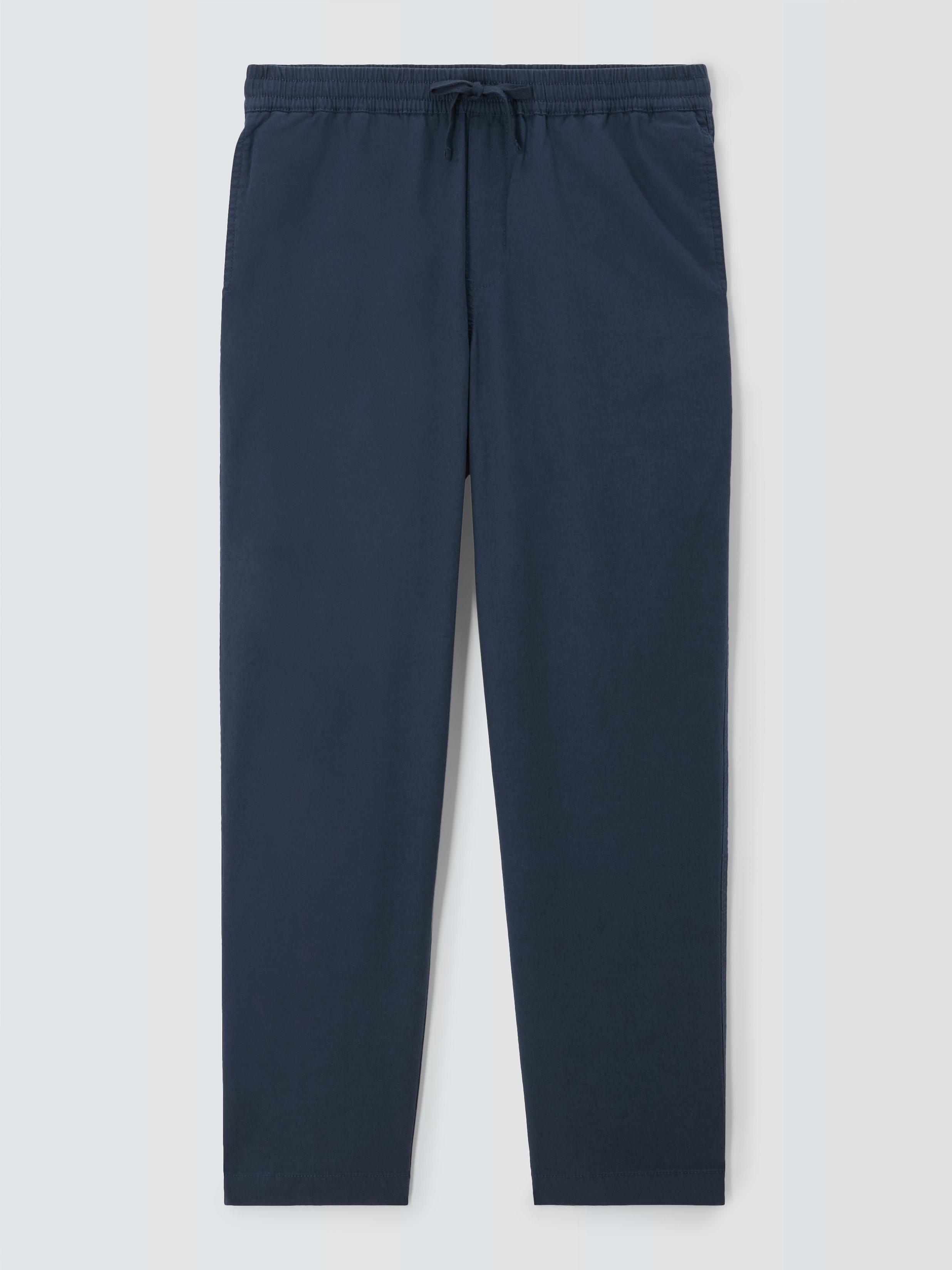 John Lewis Men's Drawstring Herringbone Trousers