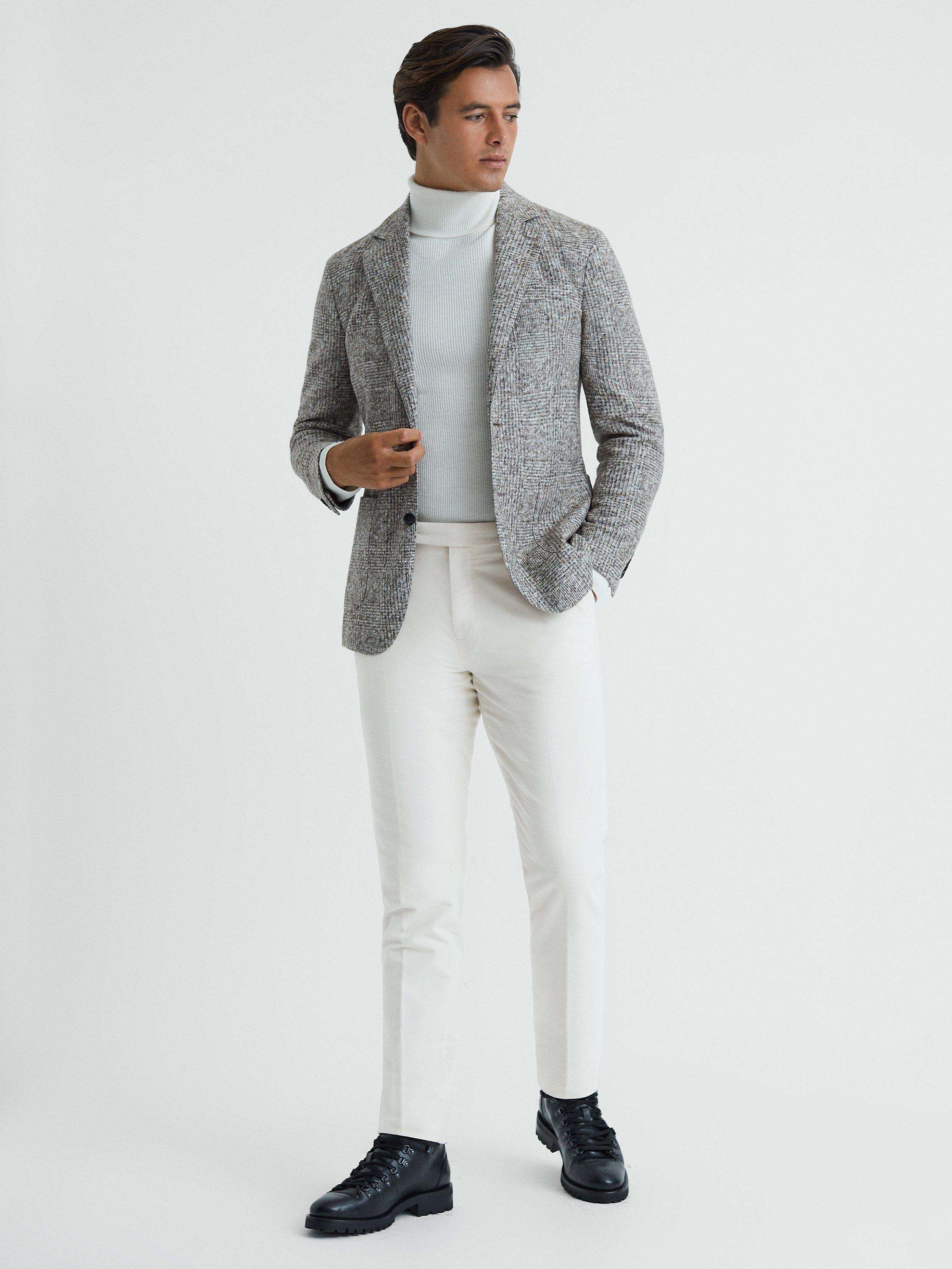 Reiss Spark Moleskin Trouser, Off White