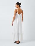 John Lewis ANYDAY Crochet Strap Maxi Dress, White