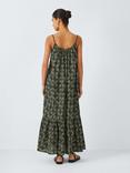 John Lewis ANYDAY Geometric Strappy Maxi Dress, Black/Multi