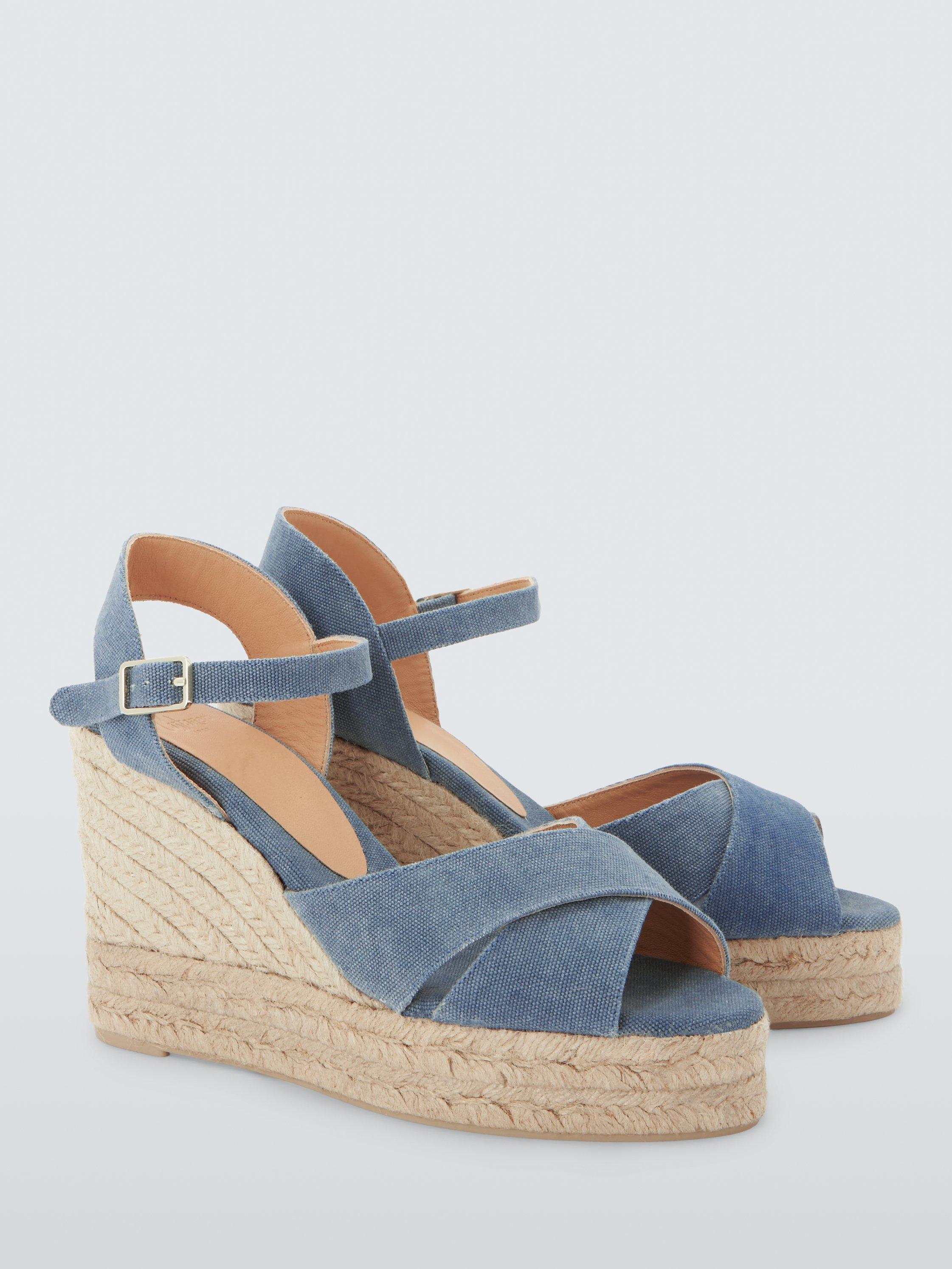 Castañer Blaudell Wedge Platform Espadrille Sandals, Citadel, 7