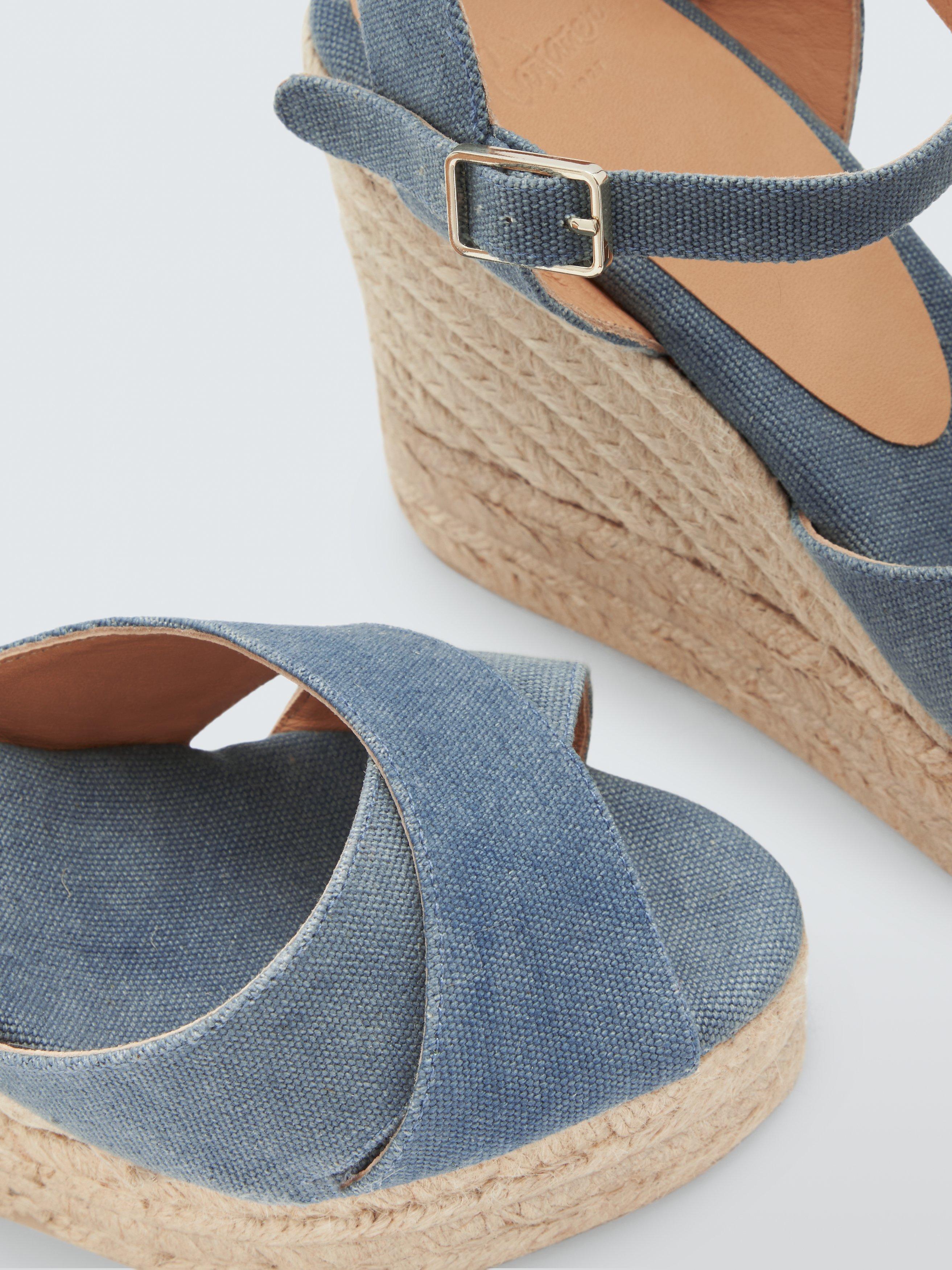 Castañer Blaudell Wedge Platform Espadrille Sandals, Citadel, 7
