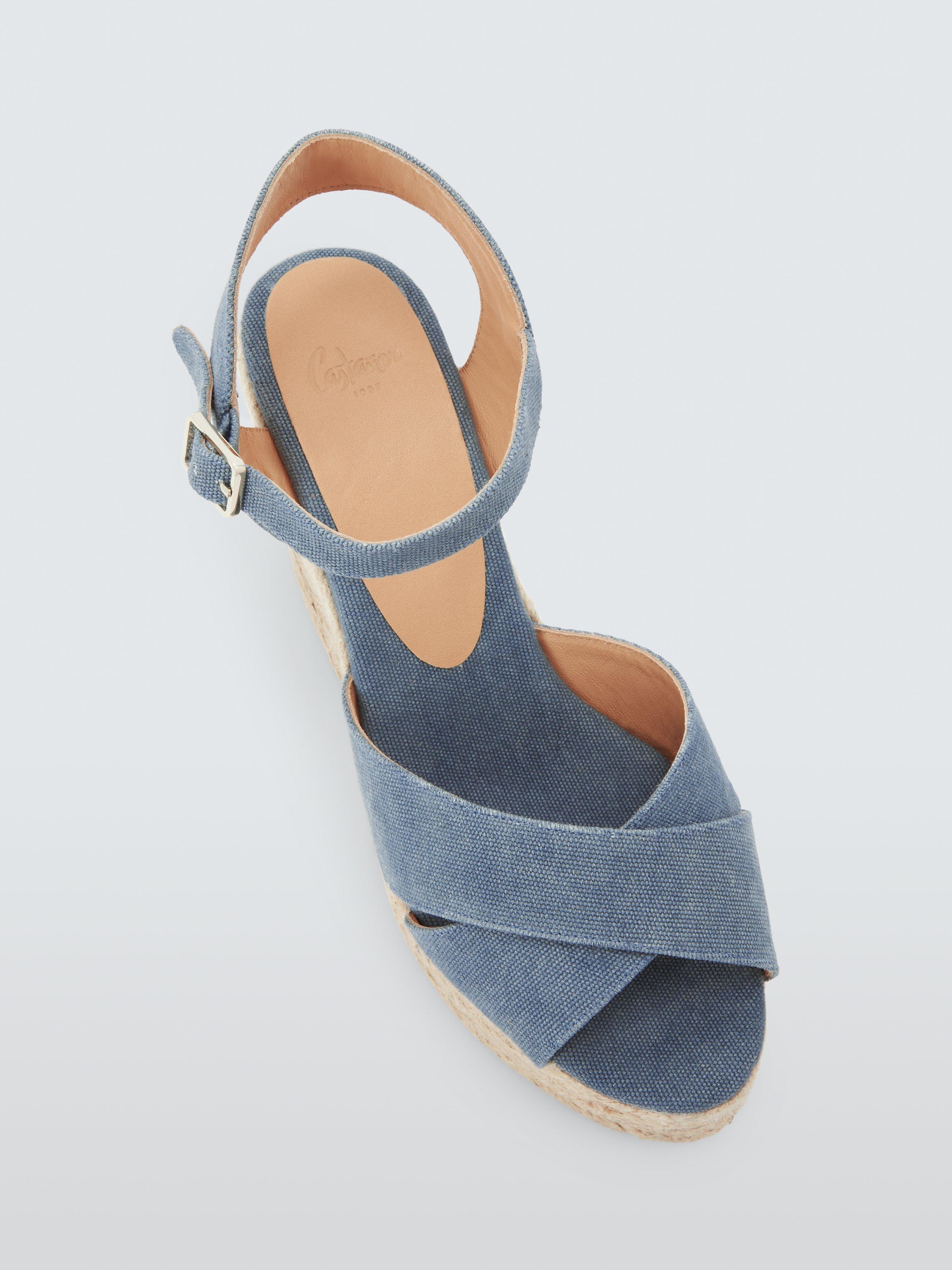 Castañer Blaudell Wedge Platform Espadrille Sandals, Citadel, 7