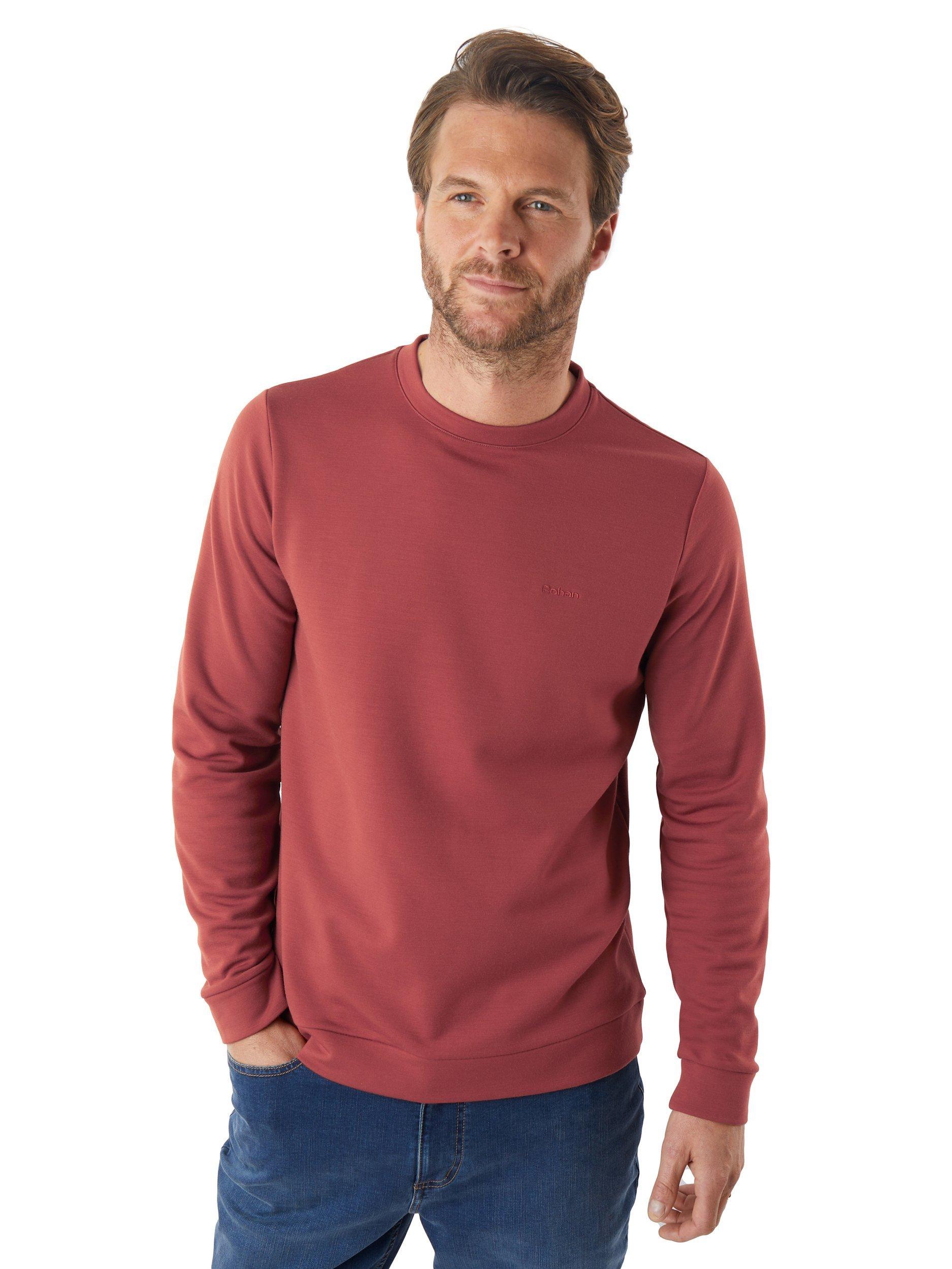 Rohan Radiant Merino Wool Blend Crew Neck Jumper, Clay Red, L