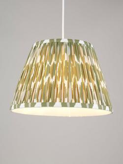 John Lewis Narla Tapered Lampshade, Green