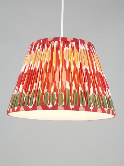 John Lewis Narla Tapered Lampshade, Multi Terracotta