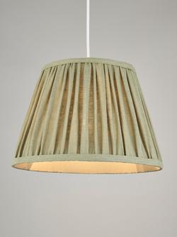 John Lewis Sophia Pleat Lampshade, Sage