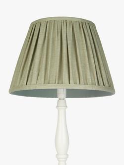 John Lewis Sophia Pleat Lampshade - view 2, Sage