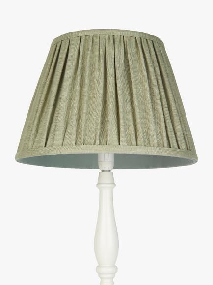 John Lewis Sophia Pleat Lampshade - view 2, Sage