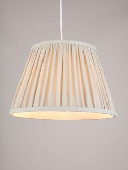 John Lewis Sophia Pleat Lampshade, Grey