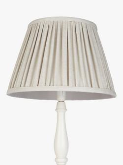 John Lewis Sophia Pleat Lampshade - view 2, Grey