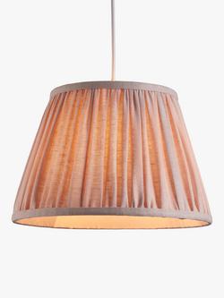 John Lewis Sophia Pleat Lampshade, Ash Rose