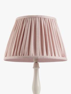 John Lewis Sophia Pleat Lampshade - view 2, Ash Rose