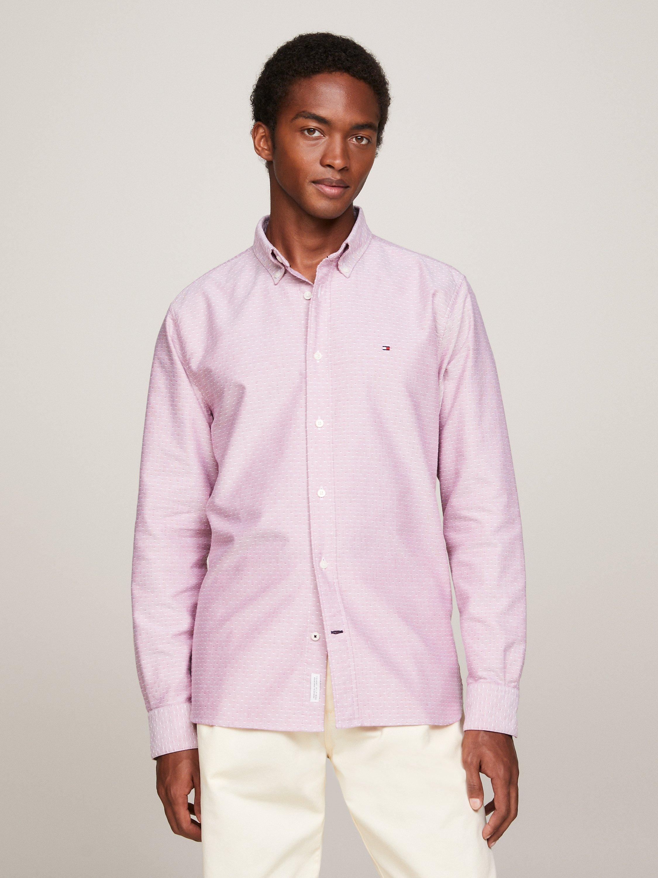 Tommy Hilfiger Oxford Dobby Cotton Shirt, Royal Berry