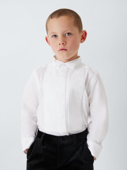 John Lewis Heirloom Collection Kids' Formal Dress Shirt, White, White