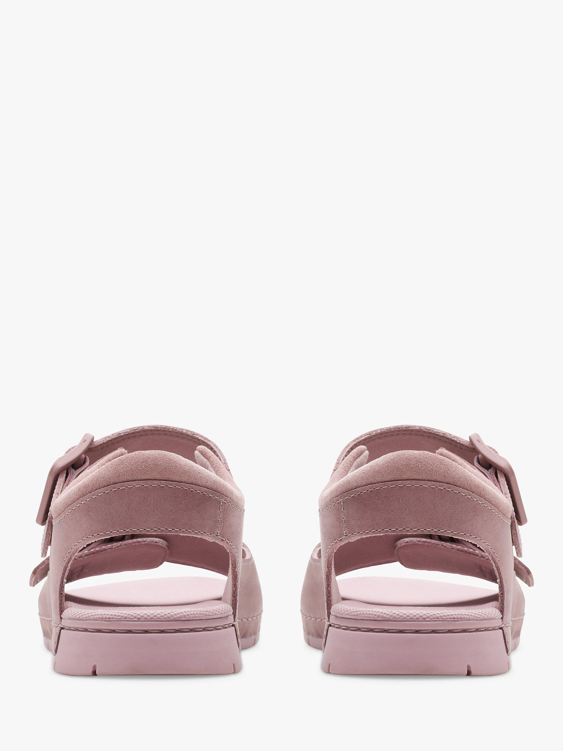 Product image 5 of 7, which shows Clarks Kids' Baha Beach Strap Leather Sandals, Dusty Pink, 1F