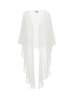 Gina Bacconi Chiffon Shawl, Chalk Light