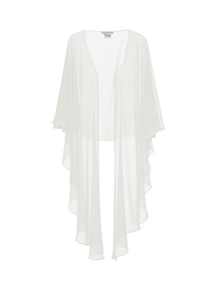 Gina Bacconi Chiffon Shawl, Chalk Light
