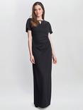 Gina Bacconi Betsy Keyhole Neck Maxi Dress, Black