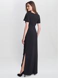 Gina Bacconi Betsy Keyhole Neck Maxi Dress, Black